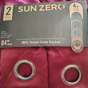 Sun Zero Extreme Burgundy Blackout Curtains